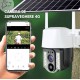 IP Соалрна Камера HY-D0113F 4G 4MP 1080P ( APP:V380PRO ) HD 360 градуса с микрофон и високоговорител и LED светлина
