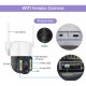 IP Соалрна Камера HY-D0113F 4G 4MP 1080P ( APP:V380PRO ) HD 360 градуса с микрофон и високоговорител и LED светлина