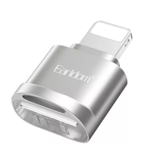 EARLDOM OT94L , Card Reader за iPhone Lightning Четец за карти SD , Сребрист