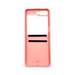 D80 Калъф с камъни за Samsung Z Flip 5 от 2 части - Лилав