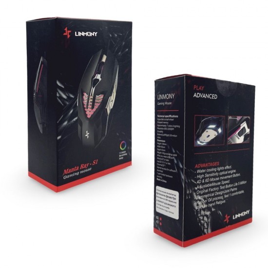 Linmony Manta Ray S1 Жична геймърска мишка 
