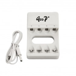 GOOP Standard Charger GD-03 – Бързо зарядно за AA/AAA Ni-MH/Ni-CD батерии, с интелигентна защита