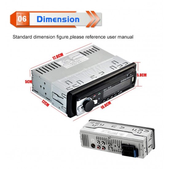 Касетофон за кола JSD-520 240W. със Bluetooth/Радио/Mp3/USB/SD