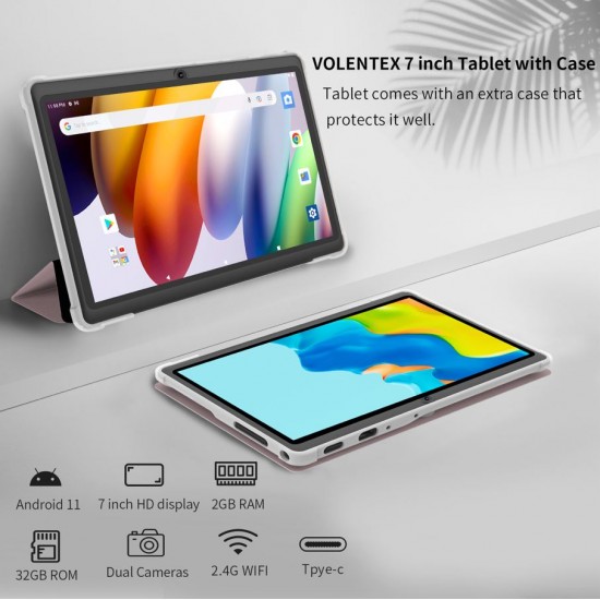 Таблет K7 Pro ( Черен ) – 7 инча, 4GB RAM, 32GB ROM, Android 14 OCTA CORE 2MP КАМЕРА 