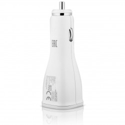 12V Адаптер за кола 25W бързо зареждане USB - Бял