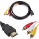 Кабел преход H-31 SCART - AV/HDMI преобразувател IN/OUT +кабел 1.5m