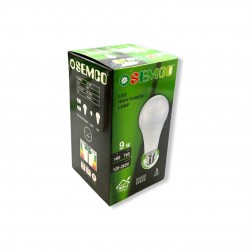 OSEMCO LED A60 крушка за дома и къмпинг 9W 8000K E27