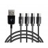 Кабел 4в1 USB към 4*TYPE-C (1M)