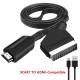 Кабел  SCART - HDMI DZ71 преобразувател 720p 1080p