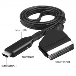 Кабел  SCART - HDMI DZ71 преобразувател 720p 1080p