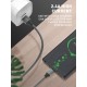 Кабел USB LDNIO LS442 2.4А. 2M TPE плетен Lightning