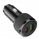 HOCO NZ14A 12v. зарядно за кола USB+USB-C PD20W + QC3.0 38W. - Черен