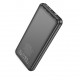 HOCO J123 Преносимо зарядно 10,000MaH USB-C/2xUSB - Черен