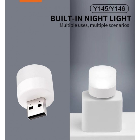 WUW Y145 2.1A Преносимо зарядно+LED 1xUSB-C 2xUSB-A - 10,000 mAh - Черен