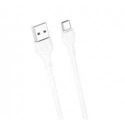 Кабел XO-NB200 Fast 2.1A USB към Type-C 1M - Бял