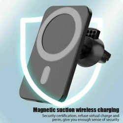 F188 Стойка за кола с магнитно безжично зареждане Magsafe 15W - Черен