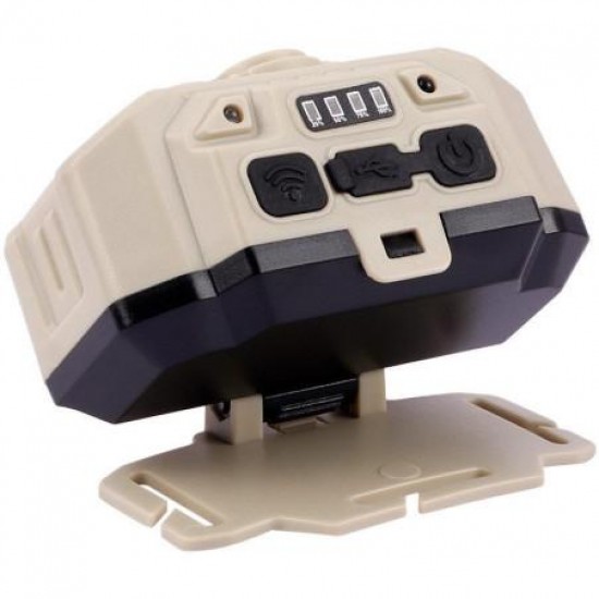 Челен фенер HX-815S с 6 източника висока мощност бяло и червено