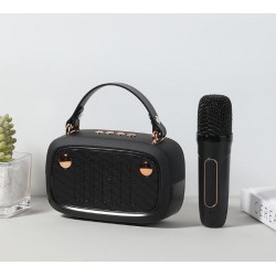 Преносима Tонколона KK-01 , BT,USB,SD,FM,AUX LED RGB - Черен