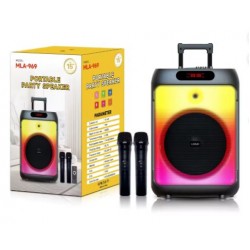 MLA-969 Преносима тонколона 15" с Bluetooth и безжични микрофони