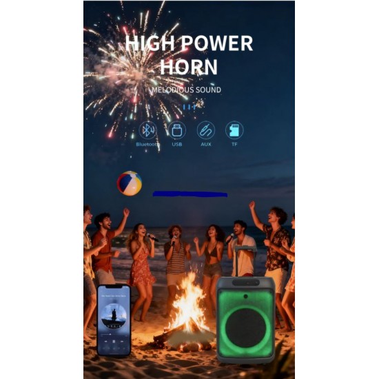 MLA-969 Преносима тонколона 15" с Bluetooth и безжични микрофони