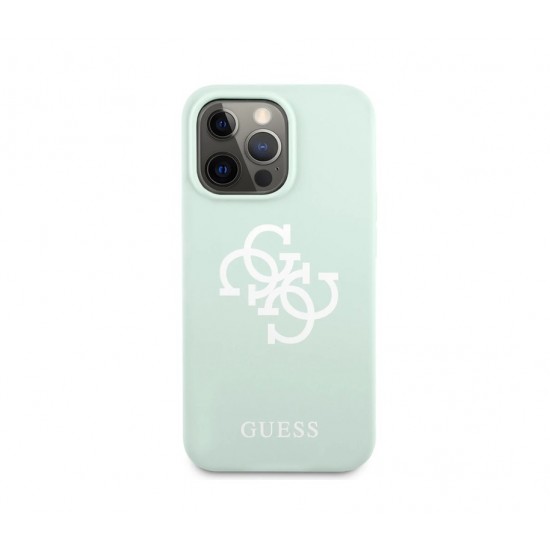 4376 Калъф Guess iPhone 13 Pro Силиконов - Мента