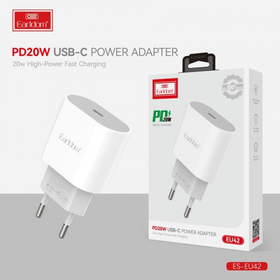 EU42 20W EARLDOM зарядно с USB-C