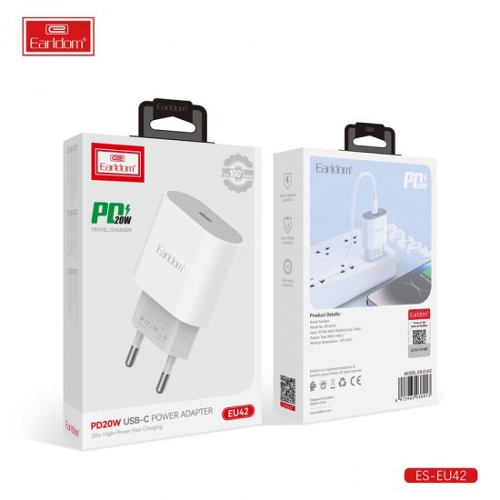 EU42 20W EARLDOM зарядно с USB-C