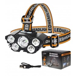 Челен фенер 5 ЛЕД ЛАМПИ T21 с 5 Ледови светлиненни източника с висока мощност 500 лумена