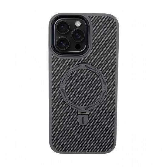 Premium Carbon MagSafe Case TP-100 за Samsung S24/S25 - Titanium Сив