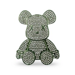HOL-01 Фигирка за гръб на телефон форма Мече - Зелен