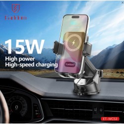 EARLDOM WC53 Безжично зарядно и стойка за кола Smart Sensor15W за табло и стъкло