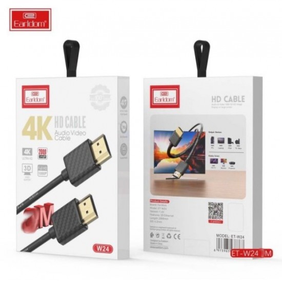 Earldom W24 HDMI-HDMI Кабел 4K Ultra HD - 5М