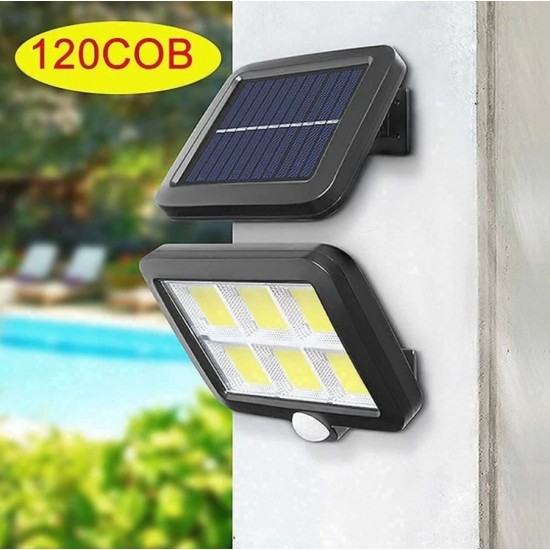 SL-F120 F100  120 LED соларна лампа PIR защитен разделен преносим слънчев панел сензор за движение прожектор 