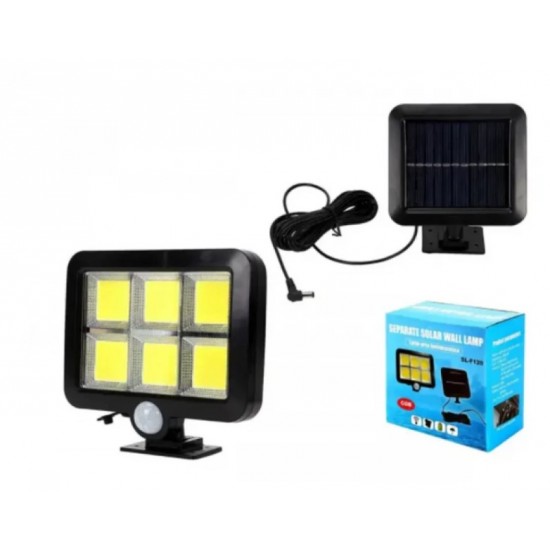 SL-F120 F100  120 LED соларна лампа PIR защитен разделен преносим слънчев панел сензор за движение прожектор 