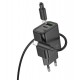 HOCO N63 Зарядно GaN USB USB-C PD30W TYPE-C към Lightning - Черен