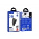 HOCO N63 Зарядно GaN USB USB-C PD30W TYPE-C към TYPE-C - Черен
