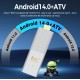 TV98 ATV W2 TV Stick 8K HDR ULTRA HD android 14.0 2GB+8GB 2.4/5G Wifi 4 Ядрен процесор Netflix Youtube Media Player