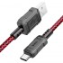HOCO кабел X94 3A. USB към Type-C (1M) - Червен