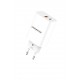 L✮Star LS56 Адаптер 45W 2изх. PD(25W)+QC3.0(20W) SuperFast USB-C - Бял