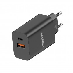 L✮Star LS56 Адаптер 45W 2изх. PD(25W)+QC3.0(20W) SuperFast USB-C - Черен