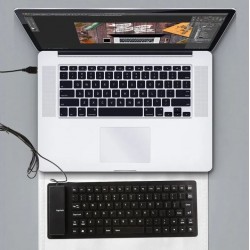 FK85 Жична Гъвкава силиконова мини клавиатура 