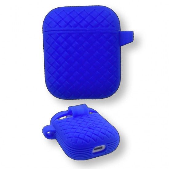Силиконов калъф за AirPods 1/2 SC02 - Тъмно син