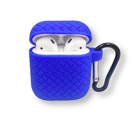 Силиконов калъф за AirPods 1/2 SC02 - Тъмно син