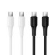 HOCO кабел X120 60W Type-C към Type-C (1M) - Черен