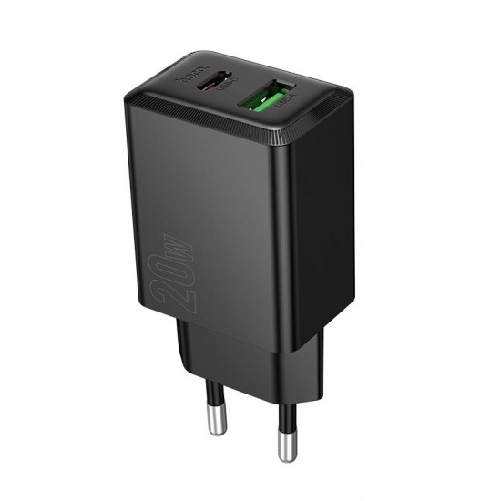 HOCO Адаптер "N69 PD20W+QC3.0 - Черен