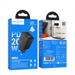 HOCO Адаптер "N69 PD20W+QC3.0 - Черен
