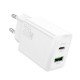 HOCO 220V Адаптер "N69 PD20W+QC3.0 - Бял