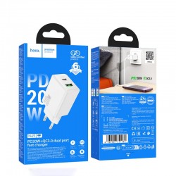 HOCO 220V Адаптер "N69 PD20W+QC3.0 - Бял