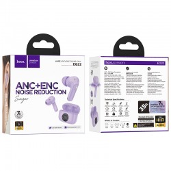 HOCO EQ22 Singer безжични блутут слушалки ANC+ENC - Лилав