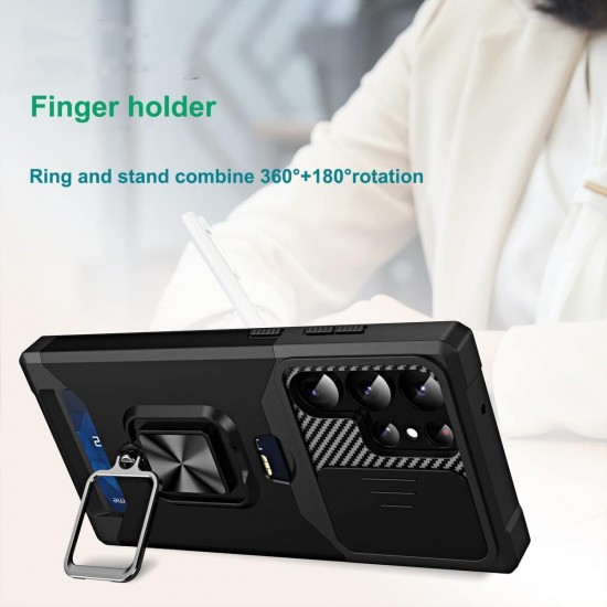 Удароустойчив калъф TP-30 за Samsung S25 4в1 с джобче 